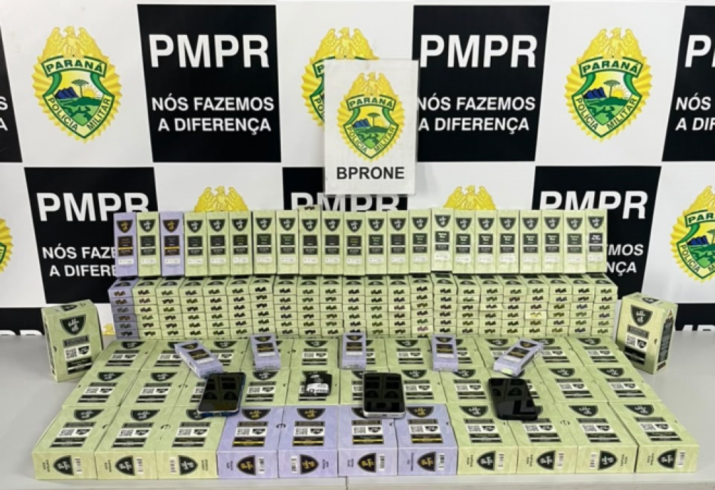 PMPR apreende 400 cigarros eletrônicos de maconha e detém suspeitos em Curitiba